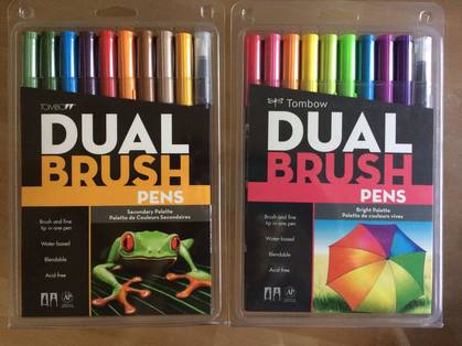 Tombow Dual Brush Pens- Secondary Set of 10